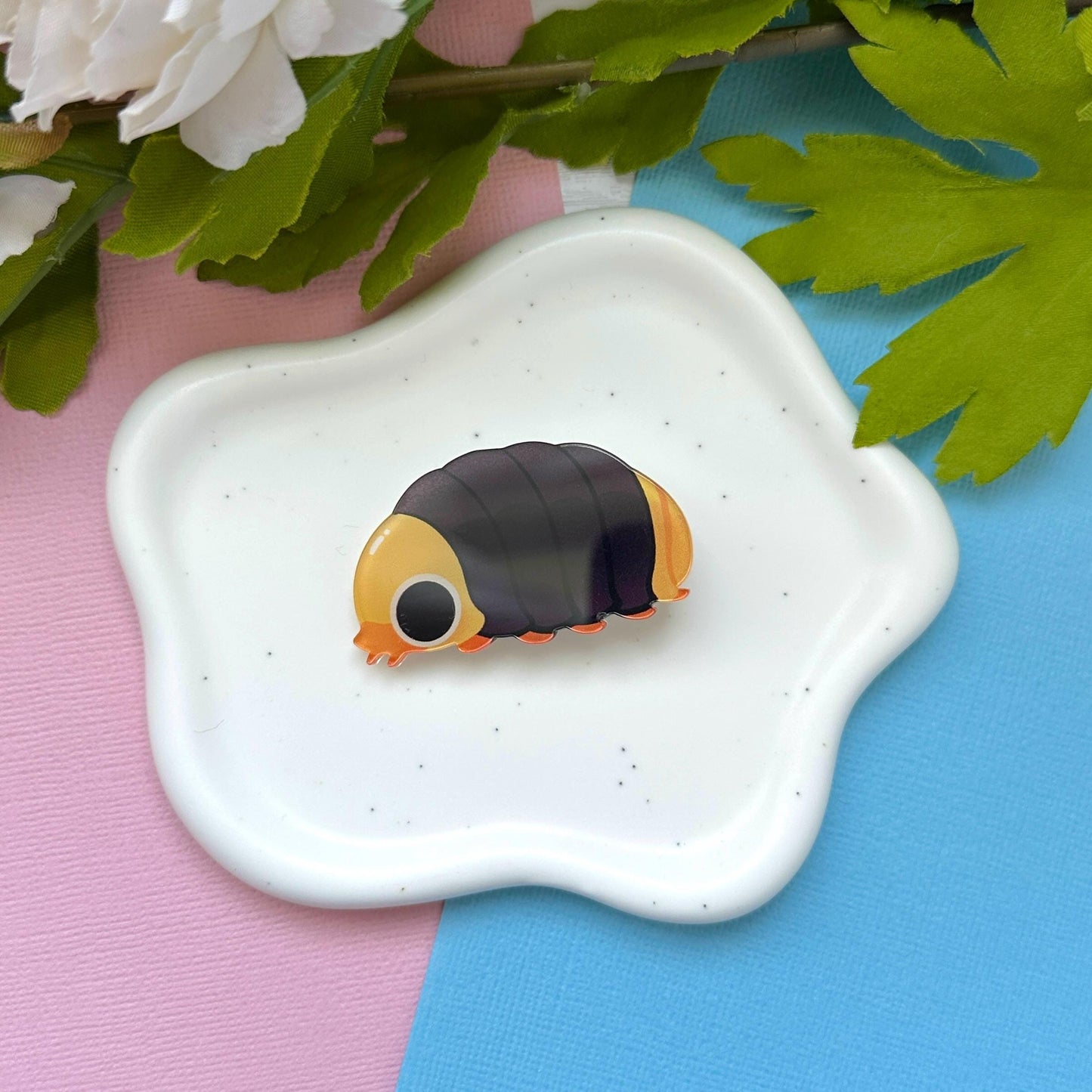 Rubber Ducky Isopod Acrylic Hair Clip
