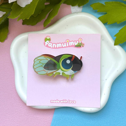 Cicada Acrylic Hair Clip