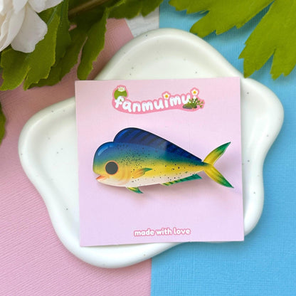 Mahi Mahi Acrylic Hair Clip