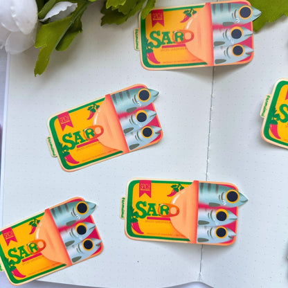 Canned Sardine Vinyl Sticker