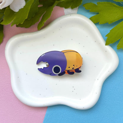 Hercules Beetle Acrylic Hair Clip