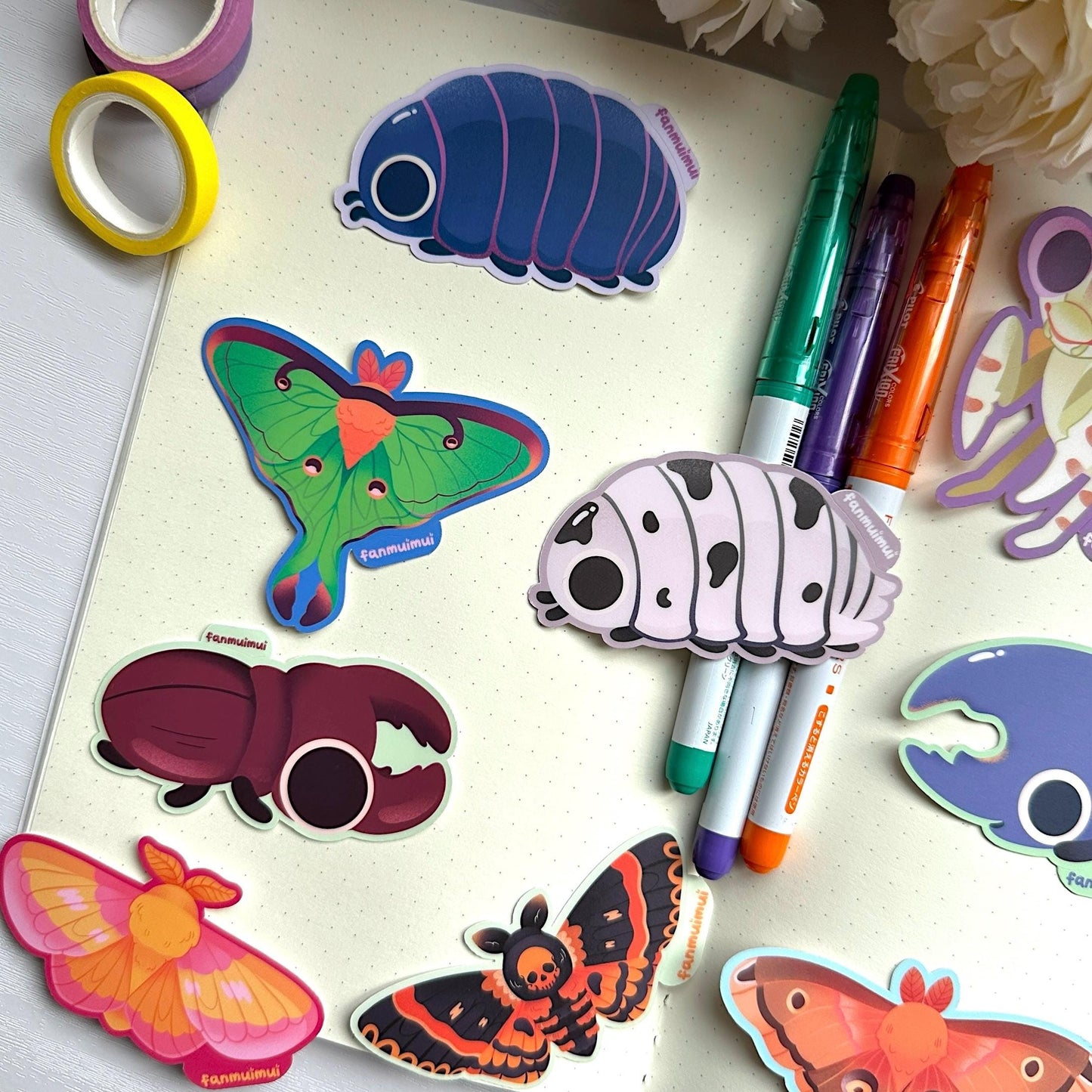 Bug Collection Vinyl Stickers