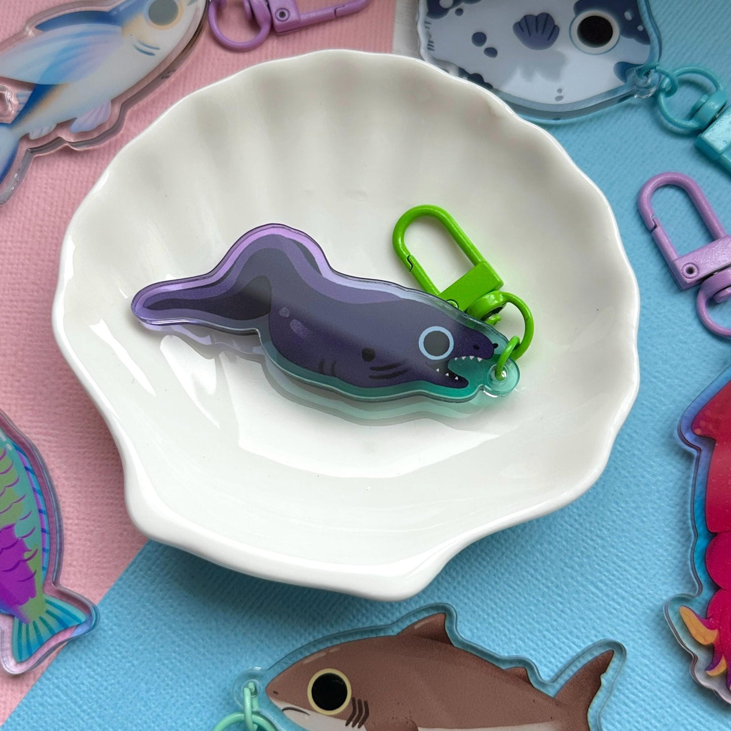 Moray Eel 2.5" Acrylic Charm