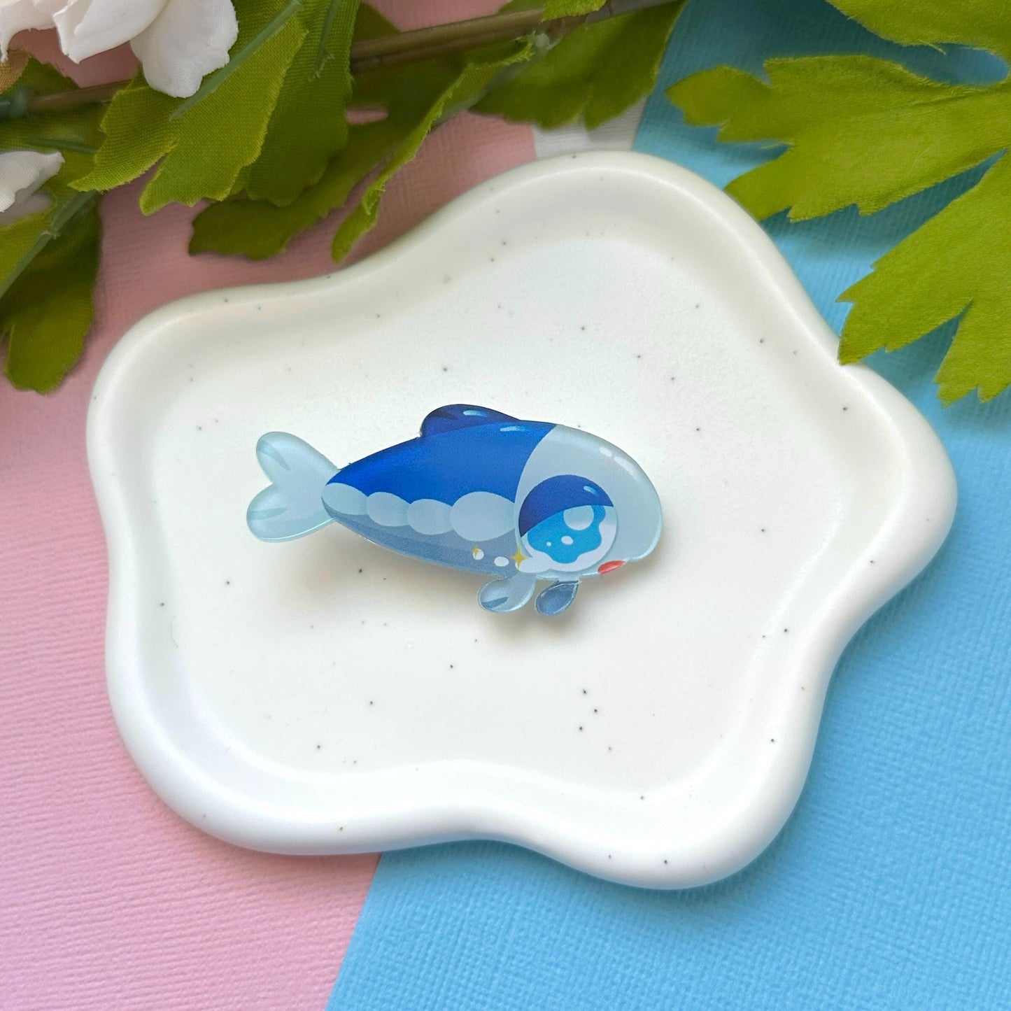 Crybaby Fish Acrylic Hair Clip
