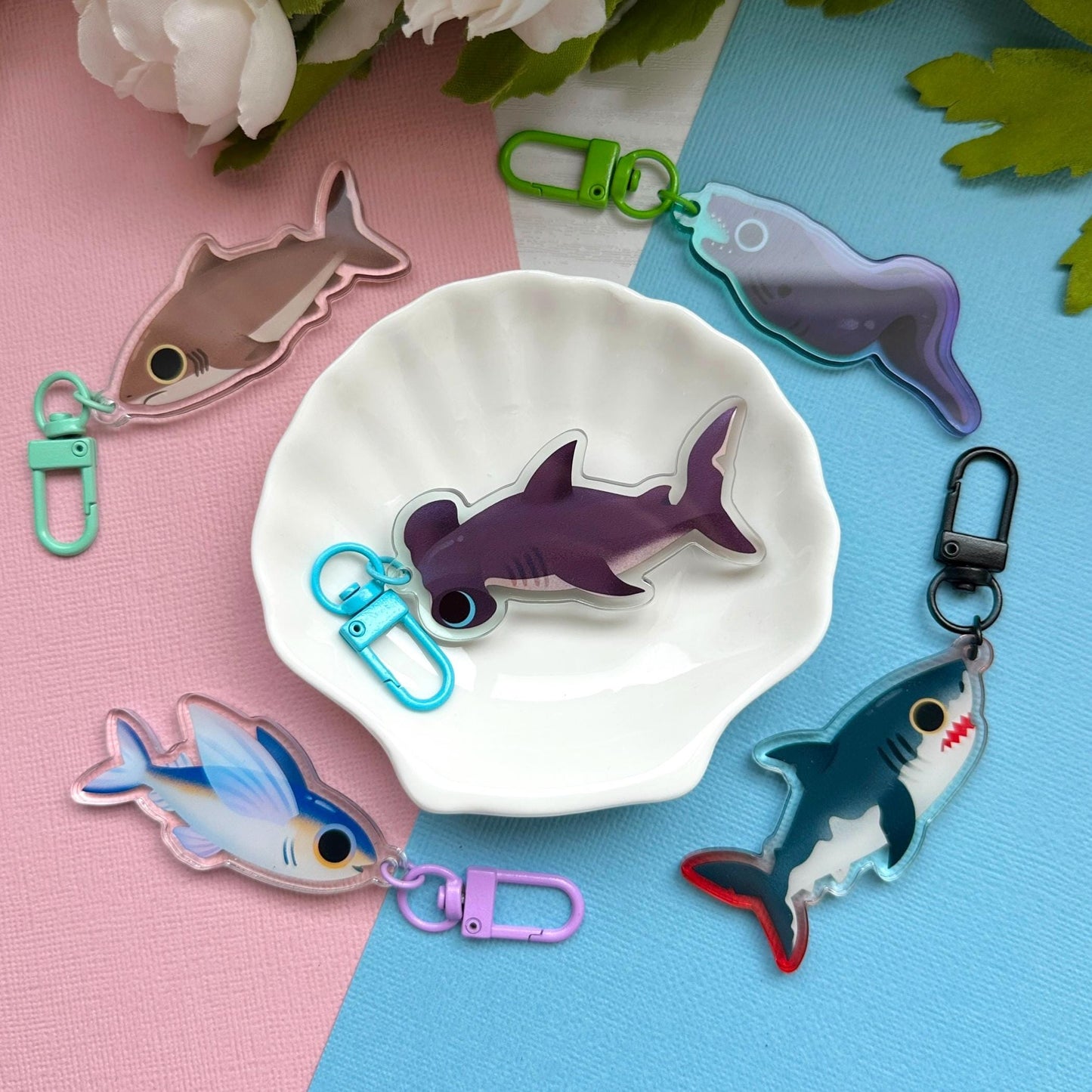 Hammerhead Shark 2.5" Acrylic Charm
