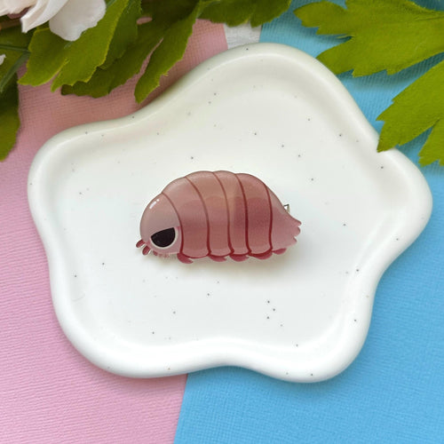 Giant Isopod Acrylic Hair Clip
