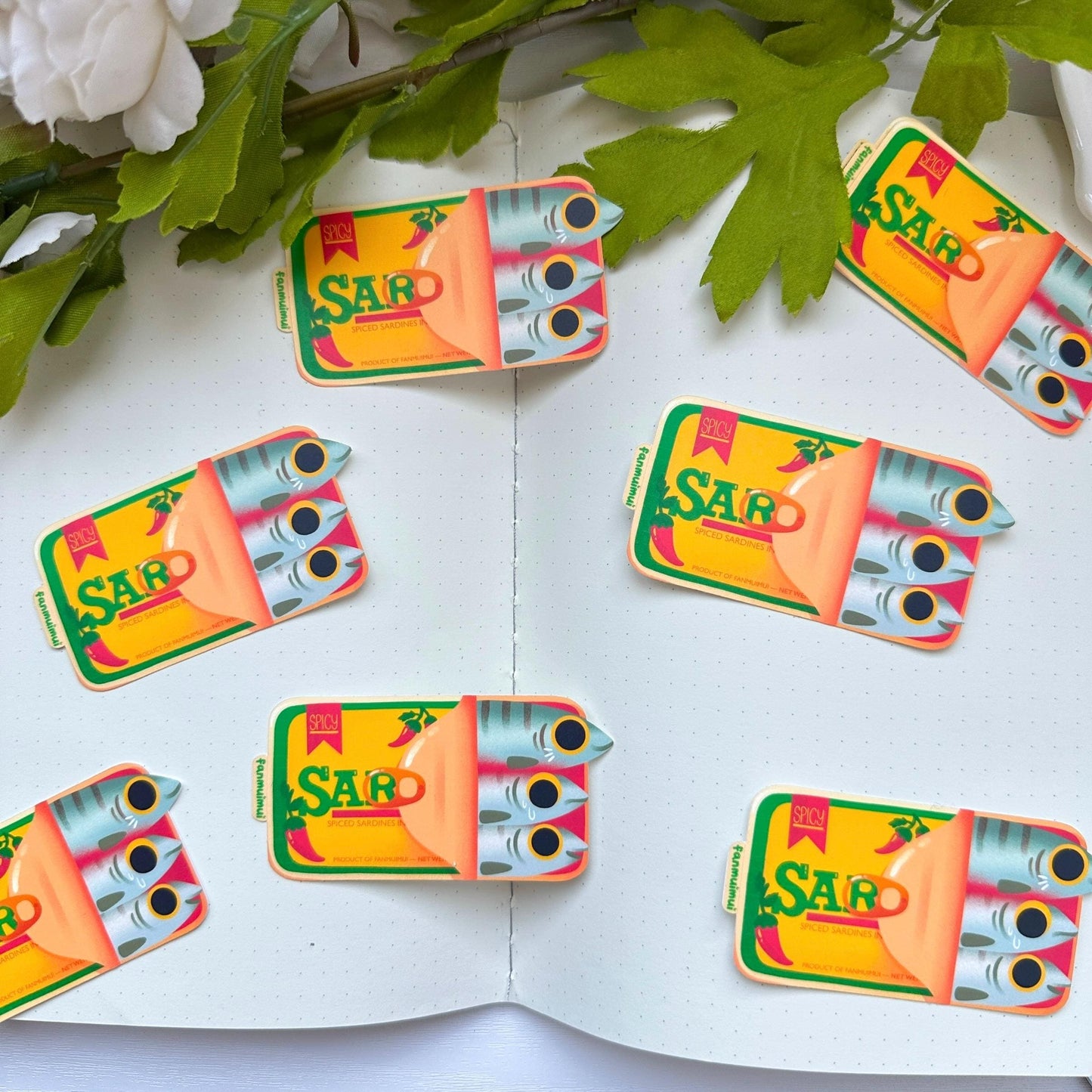 Canned Sardine Vinyl Sticker