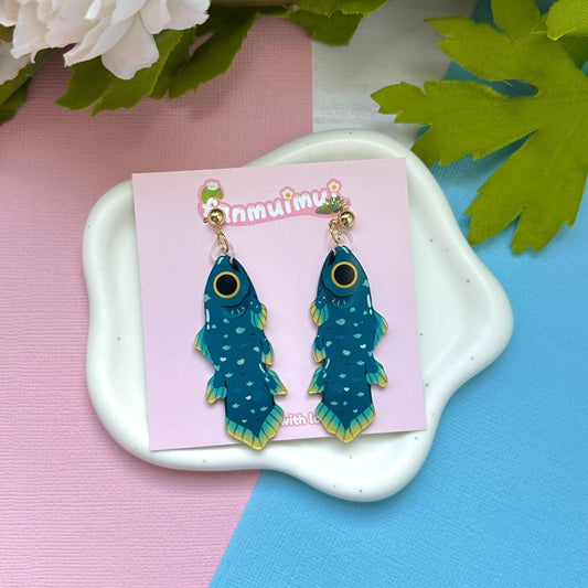Coelacanth Acrylic Earrings