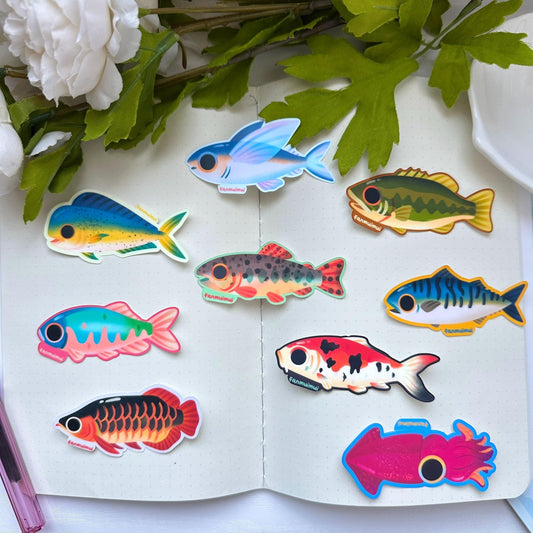Fish Collection 2 Vinyl Stickers