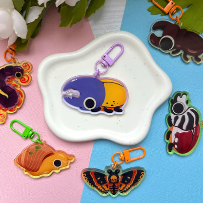 Hercules Beetle 2.5" Acrylic Charm