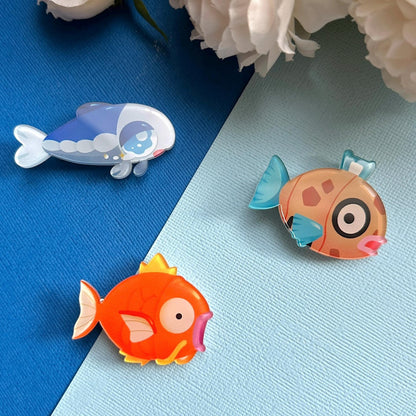 Magic Fish Acrylic Hair Clip
