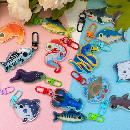 Piranha 1.7" Acrylic Charm