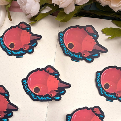 Horseshoe Crab | Evolution? No Thanks Sticker