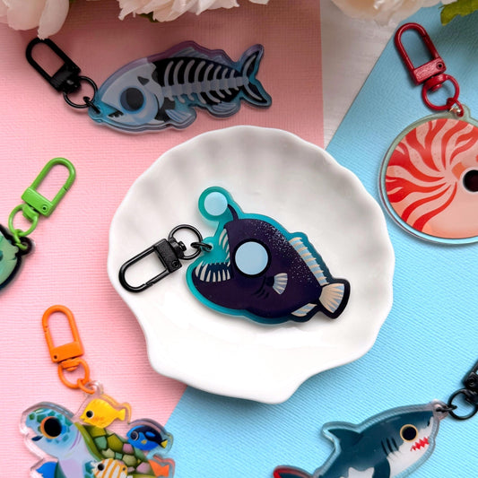 Anglerfish 2.5" Acrylic Charm