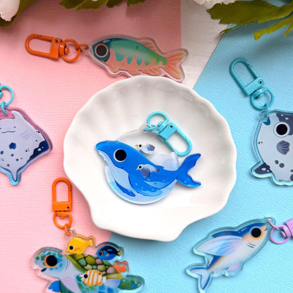 Humpback Whale 2.5" Acrylic Charm
