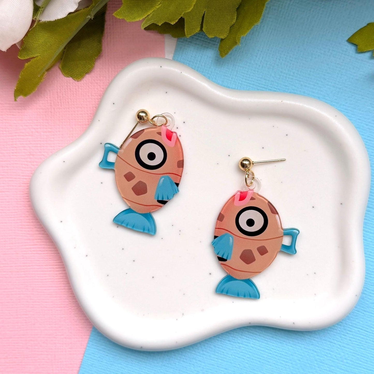 Ugly Fish Acrylic Earrings