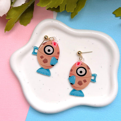 Ugly Fish Acrylic Earrings