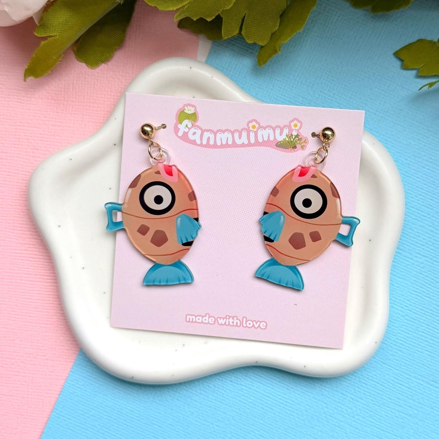 Ugly Fish Acrylic Earrings