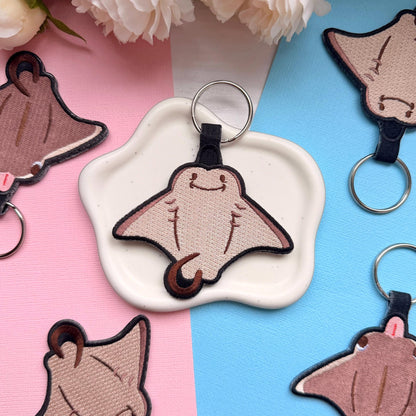 Cownose Ray Embroidered Charm