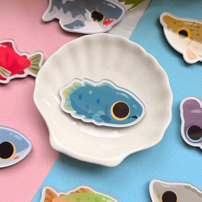 Coelacanth 2.5" Acrylic Fridge Magnet