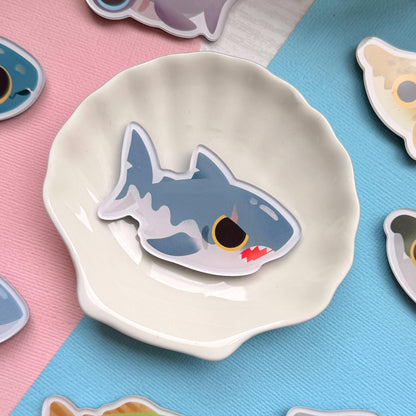 Great White Shark 2.5" Acrylic Fridge Magnet