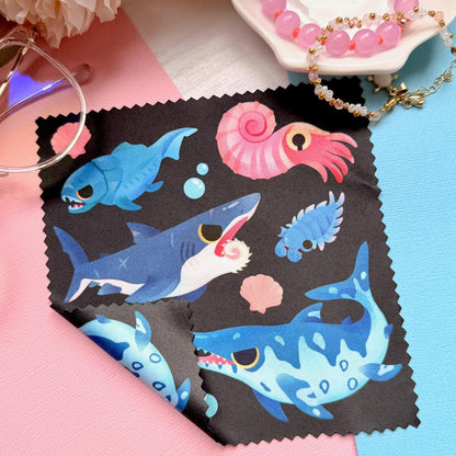 Prehistoric Fish Microfiber Cleaning Cloth