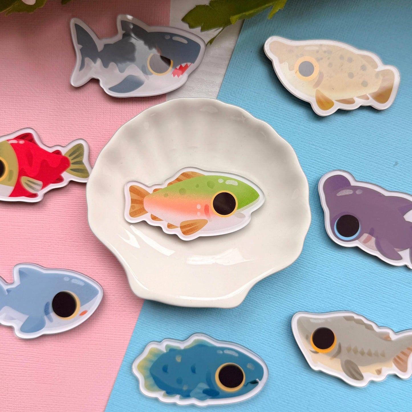 Rainbow Trout 2.5" Acrylic Fridge Magnet